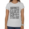 Koszulka damska Happines is a cup of coffee